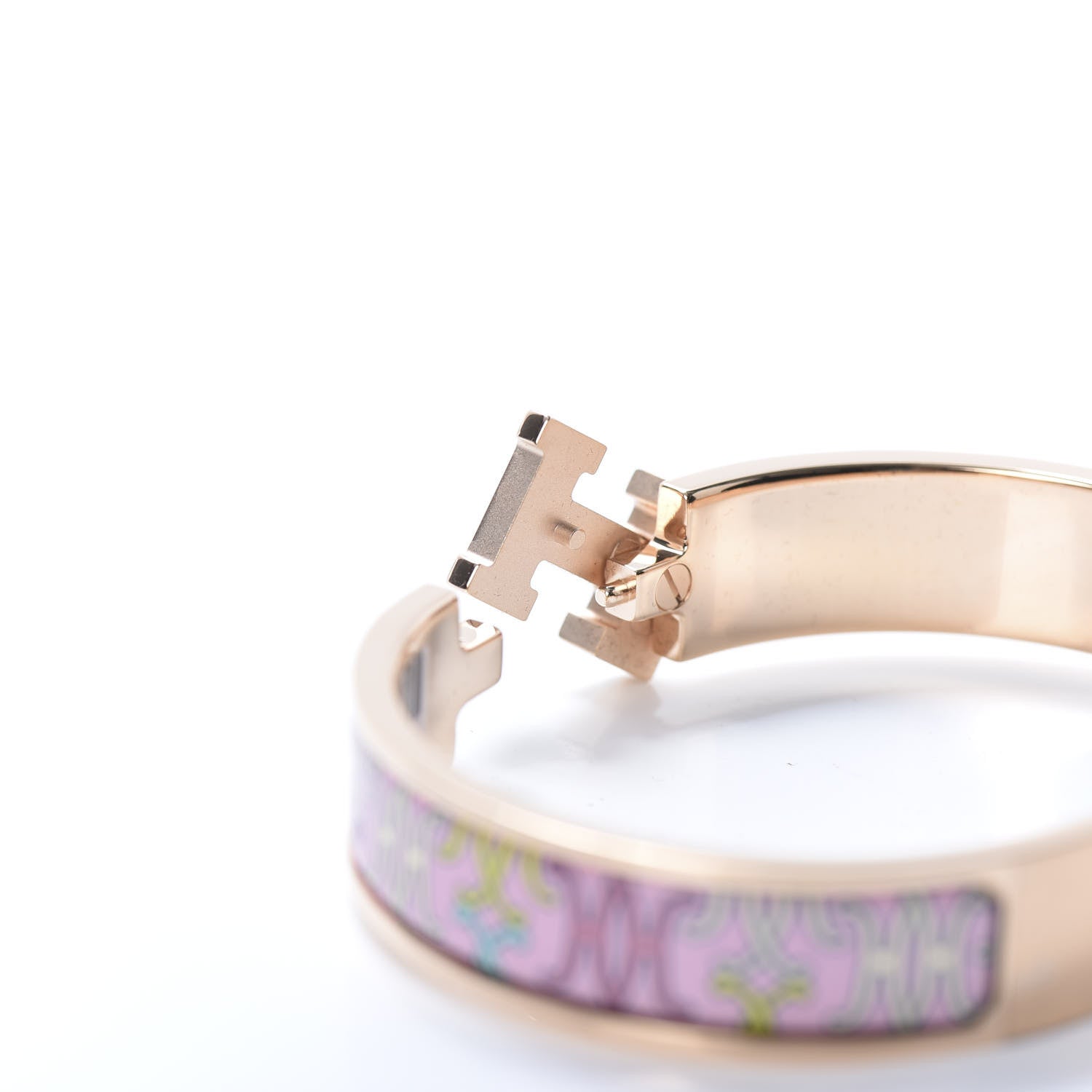 18K Clic Hermes H Lift Pink Bracelet