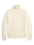 RALPH LAUREN Wool-Cotton Roll Neck Jumper Andover Cream