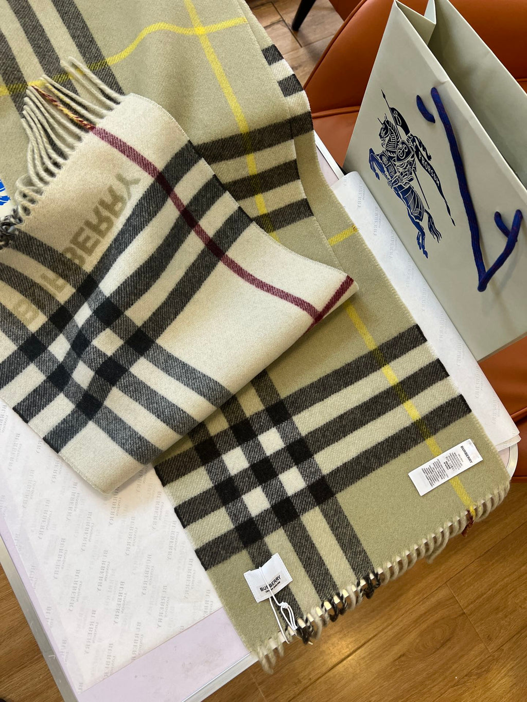 BBR SCARF 168 CM IN CASHMERE 489963