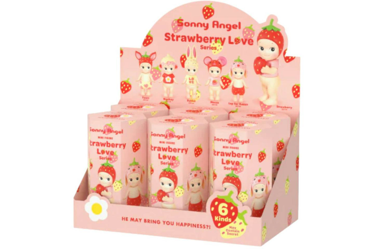 Sonny Angel Strawberry Love Series - Sealed Case of 6 Blind Boxes