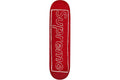 Supreme KAWS Chalk Logo Skateboard Deck - Red