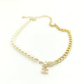 18K  Chanel Pearl Chain Choker Necklace