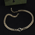 18K Double Gucci Chain Necklace