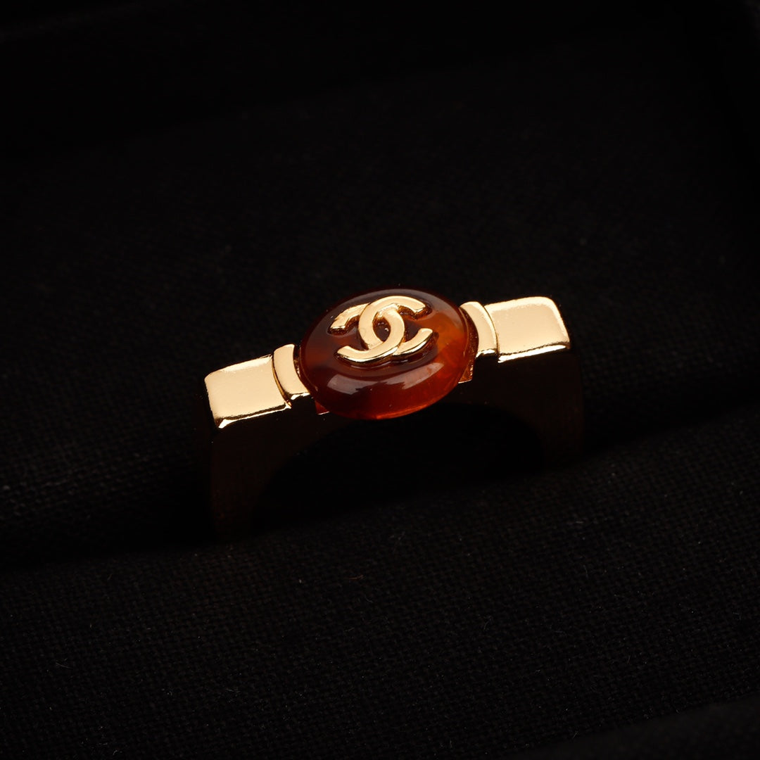 18K  Chanel Red Ring