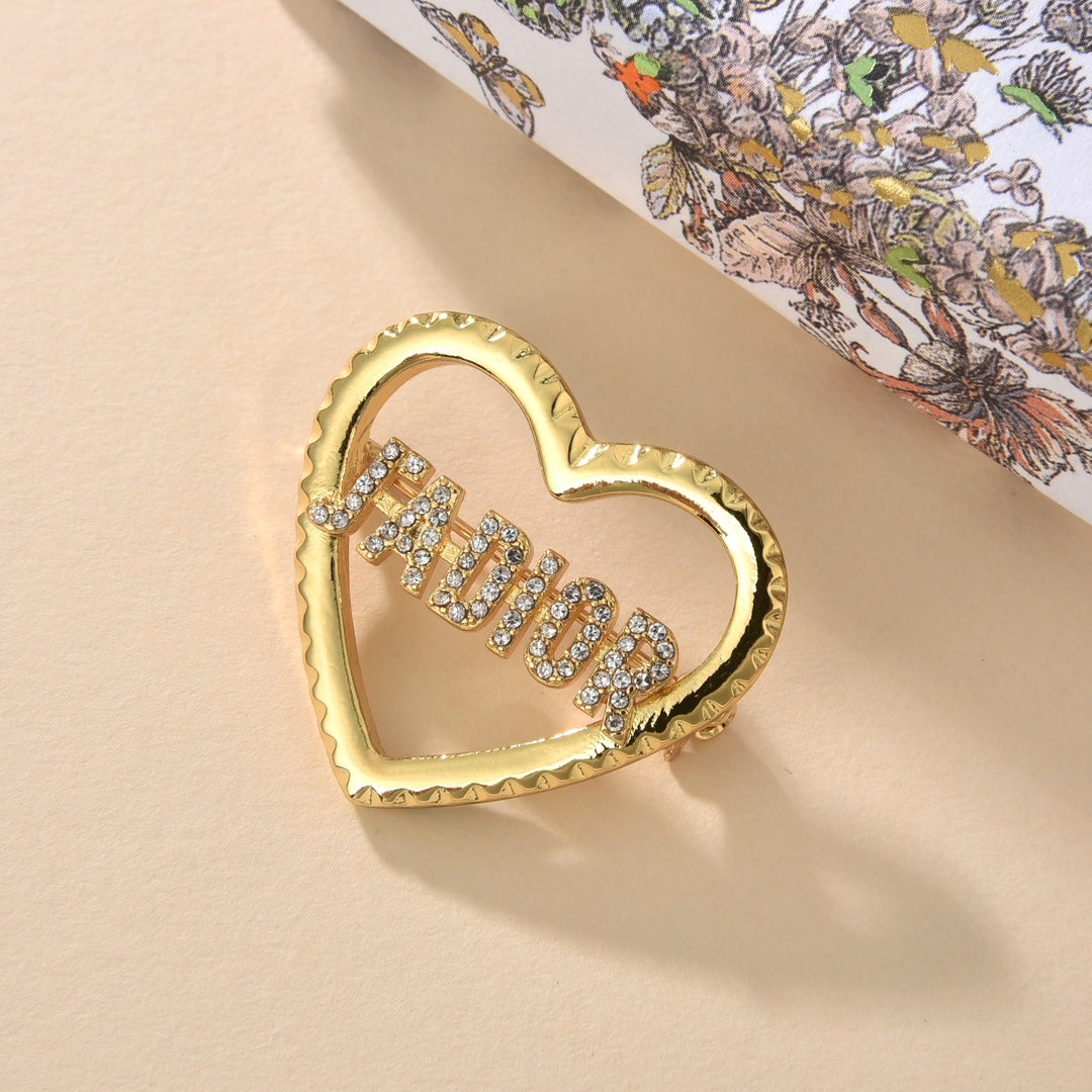 18K Dior J'adore Crystals Brooch