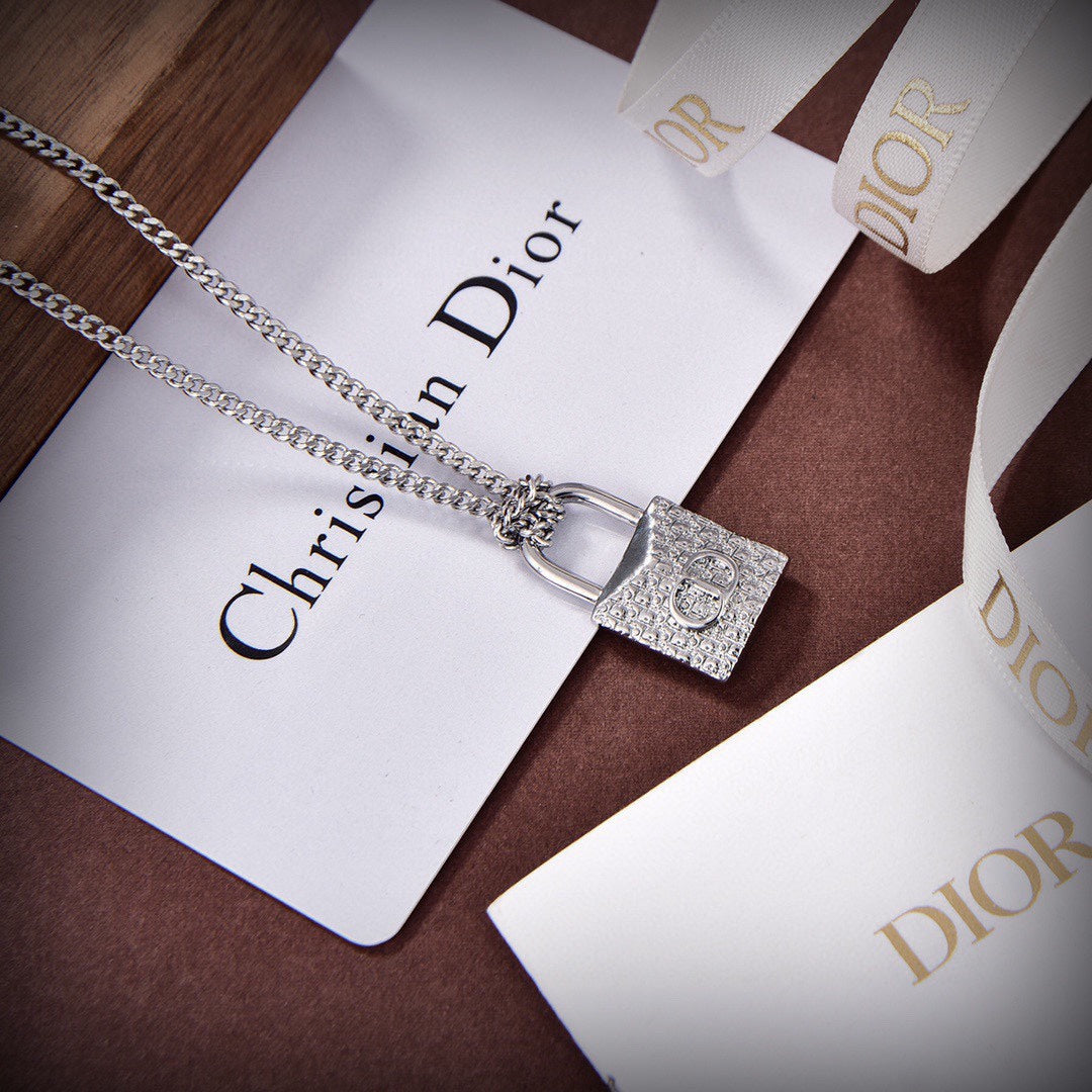 18K Dior Lock Necklace