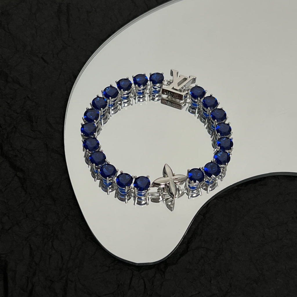 18K Louis Vuitton Crystal Bracelet