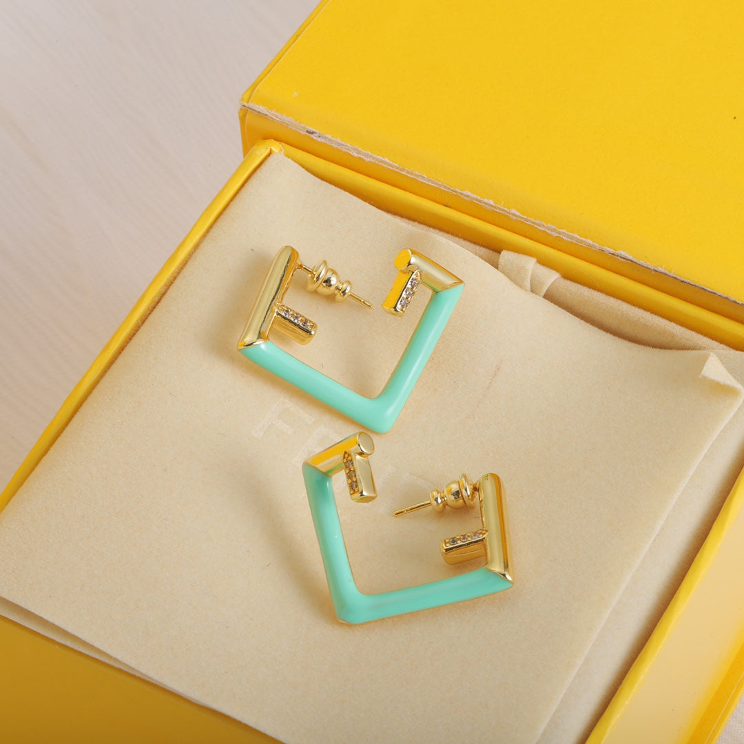 18K Fendi Vintage Earrings