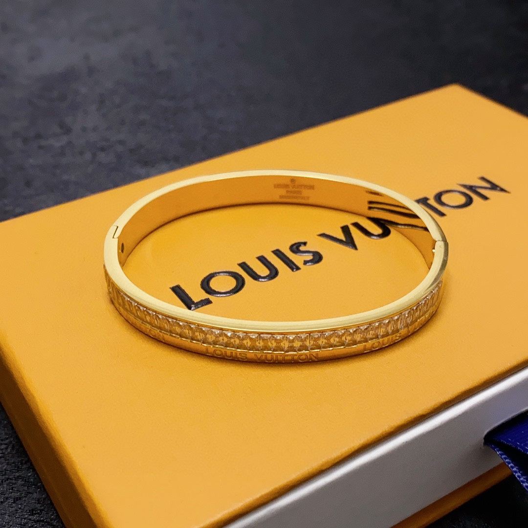 18K Louis Vuitton Crystals Bracelet