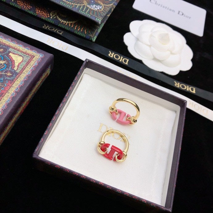 18K Dior Pink Heart Ring