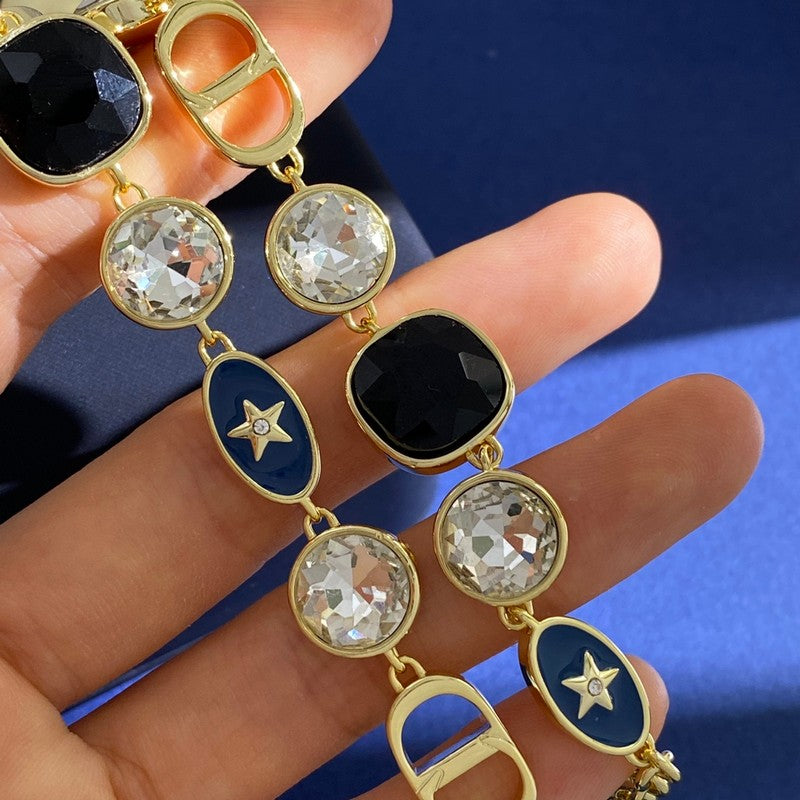 18K Dior Color Crystal Necklace