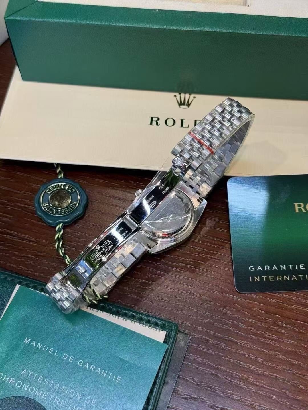 Rolex Pearlescent Gray Dial Watch