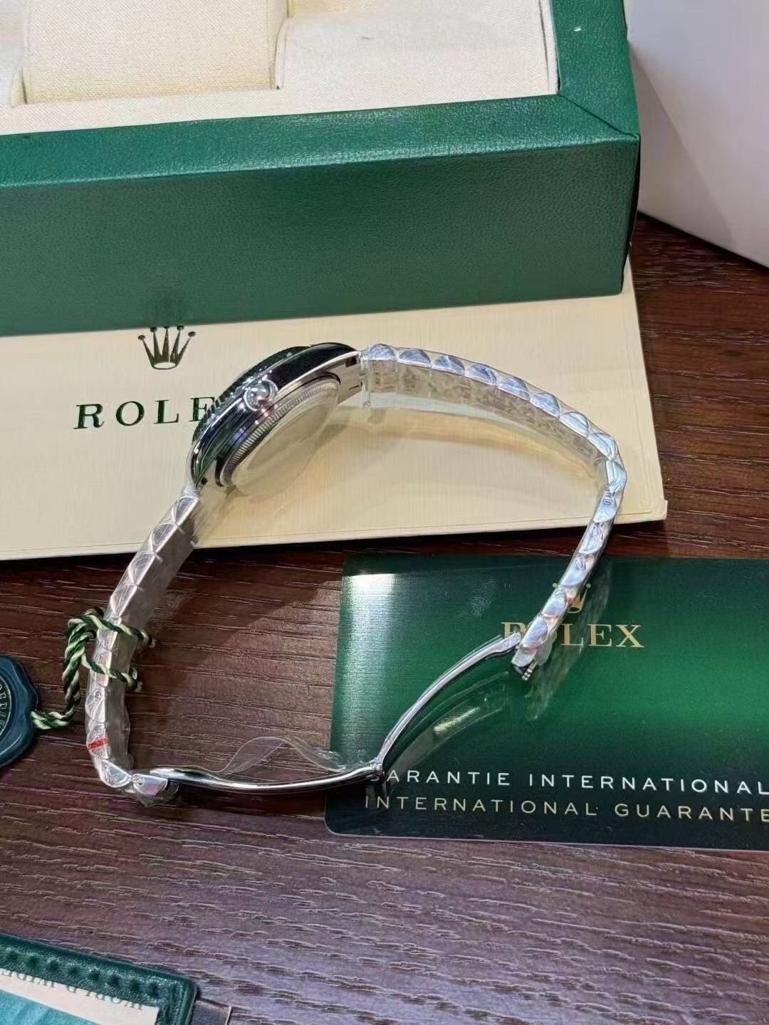 Rolex Pearlescent Gray Dial Watch