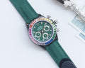 Rolex Green Dial Strap Watch